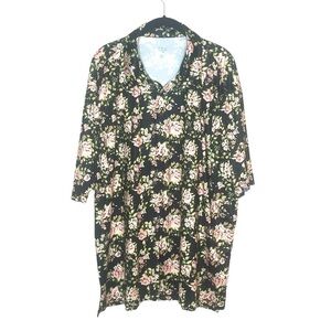 1764 Rose‎ Print Golf Polo